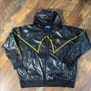RARE Vintage Adidas Originals Chile 62 Rasta Windbreaker - XXXL
